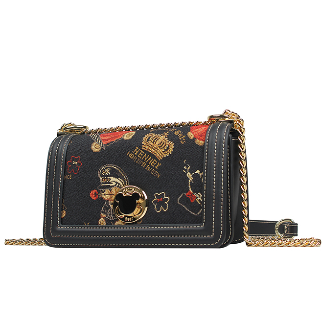 Henney Bear Crown Bear Chain Shoulder Bag H-1149