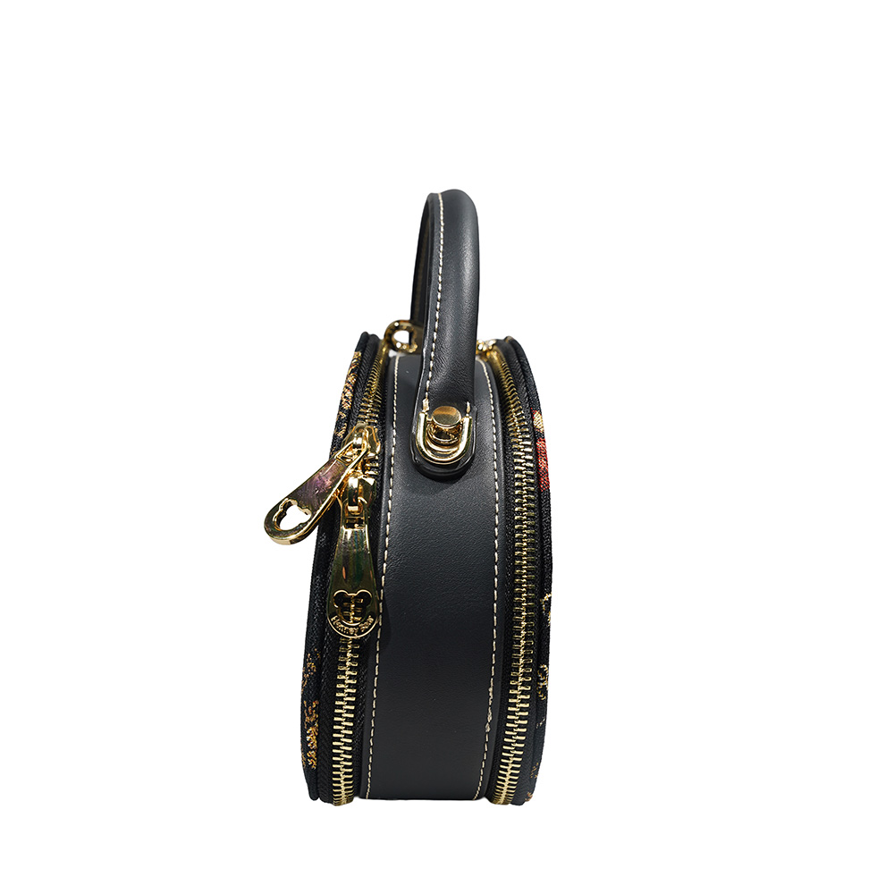 Henney Bear Crown Bear Round Handbag H-1126
