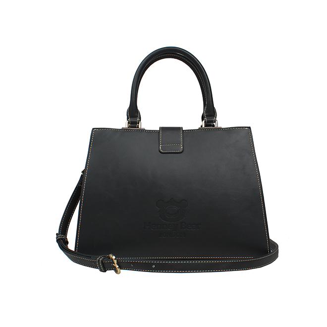Henney Bear Crown Bear Structured Handbag H-1128