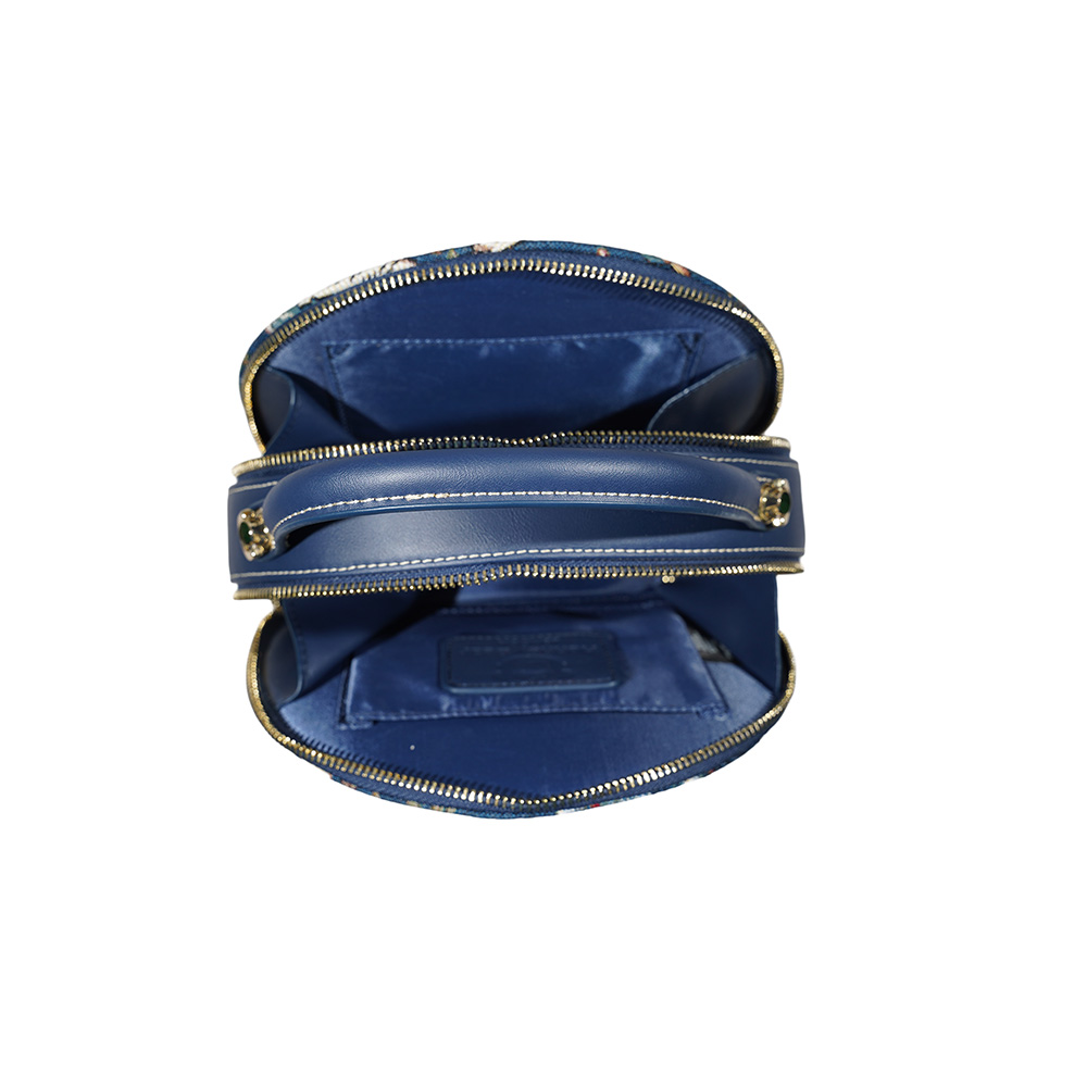 Henney Bear hummingbird Round Handbag H-1126