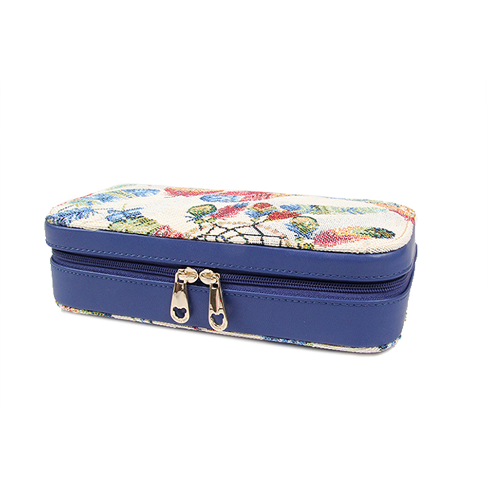 Henney Bear Jewelry Box, with Blue Zipper - HW-066