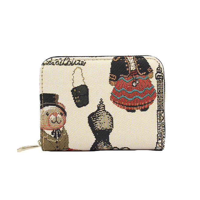 Henney Bear Paris Dream Classic Zip-Around Wallet HW-049