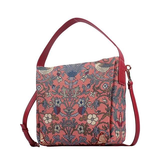Henney Bear strawberry and bird pink Women's Signature Hand Bag H-1011