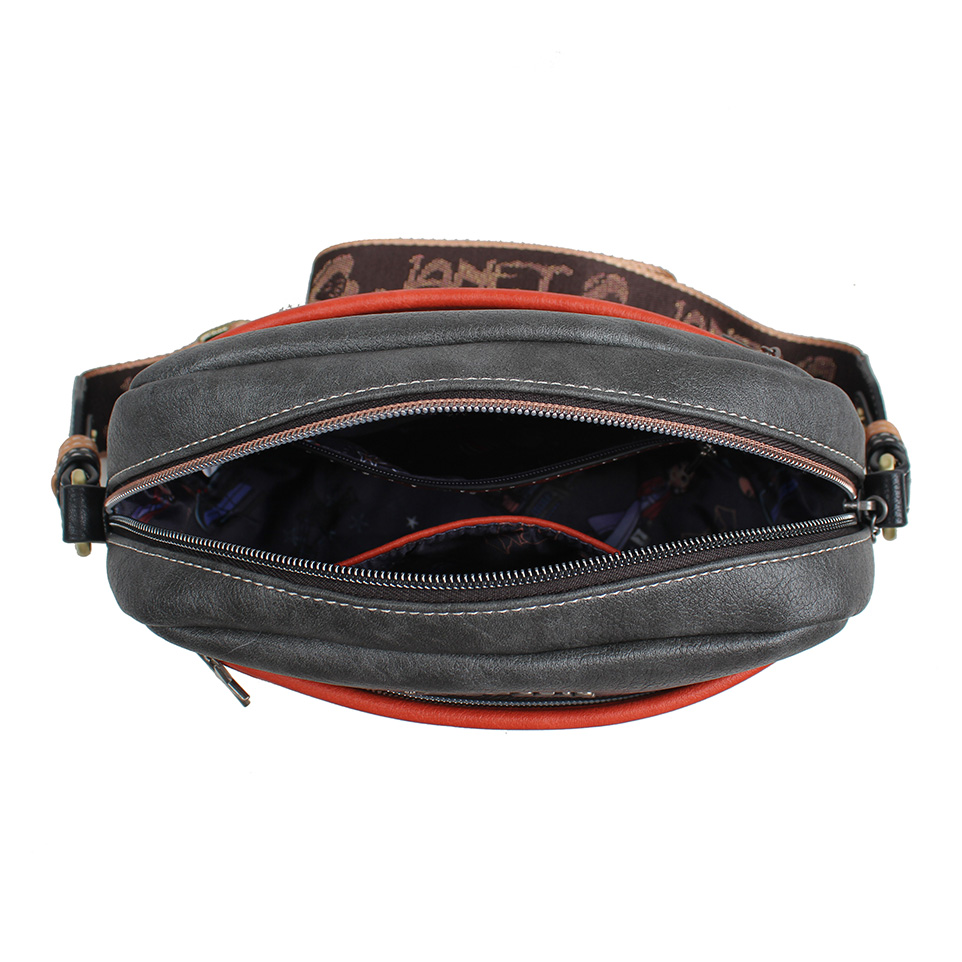 Janet Bear Paris Dream Crossbody Bag (Front Zipper Style) J-007