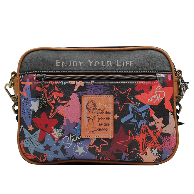 Janet Bear Paris Dream Studded Crossbody Bag J-009